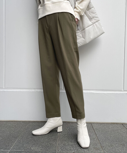 COMME CA ISM(コムサイズム)の「ストレッチ テーパードパンツ(スラックス・レディース・ブラック/カーキ・SMALL/MEDIUM/LARGE/X-LARGE/X-SMALL)」の20枚目の写真