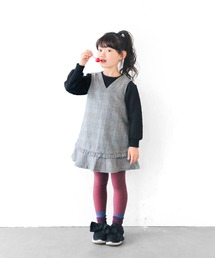 L.COPECK（エルコペック）の「先染ネルチェックワンピース（ワンピース・キッズ）」
