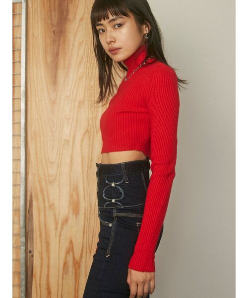 EMODA(エモダ)の「サイドニットホールパギンス(デニムパンツ・レディース・ブラック/インディゴブルー・SMALL/MEDIUM/X-SMALL)」の12枚目の写真