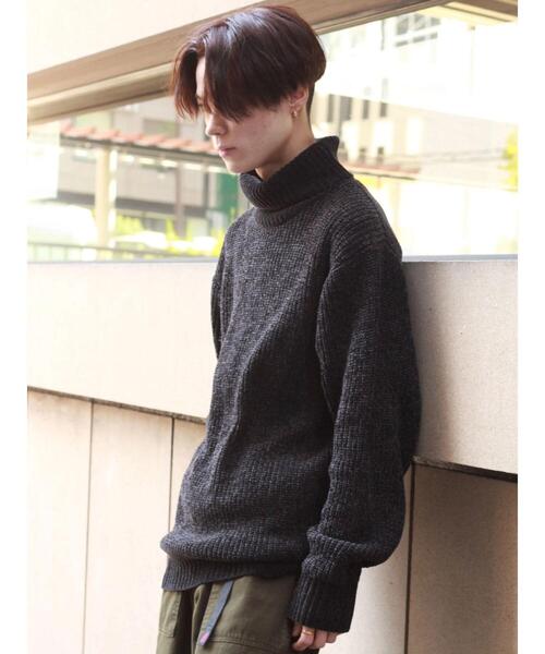 CRAFT STANDARD BOUTIQUE（クラフトスタンダードブティック）の「モール畔編みタートルネックニット（ニット/セーター・レディース・オフホワイト/ブルーグリーン/グレイッシュベージュ/ブラック・M/L/LL）」の18枚目の写真