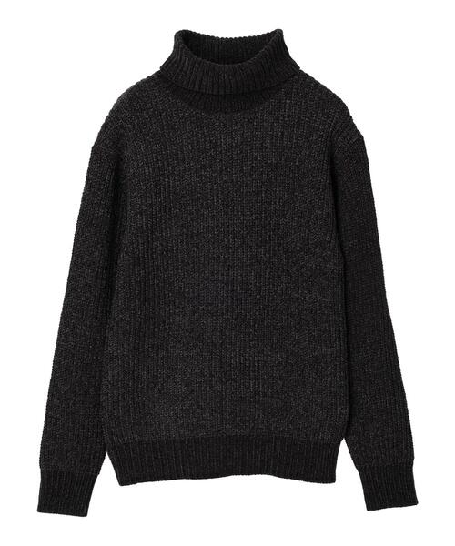 CRAFT STANDARD BOUTIQUE（クラフトスタンダードブティック）の「モール畔編みタートルネックニット（ニット/セーター・レディース・オフホワイト/ブルーグリーン/グレイッシュベージュ/ブラック・M/L/LL）」の14枚目の写真