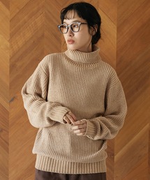 CRAFT STANDARD BOUTIQUE | モール畔編みタートルネックニット(ニット/セーター)
