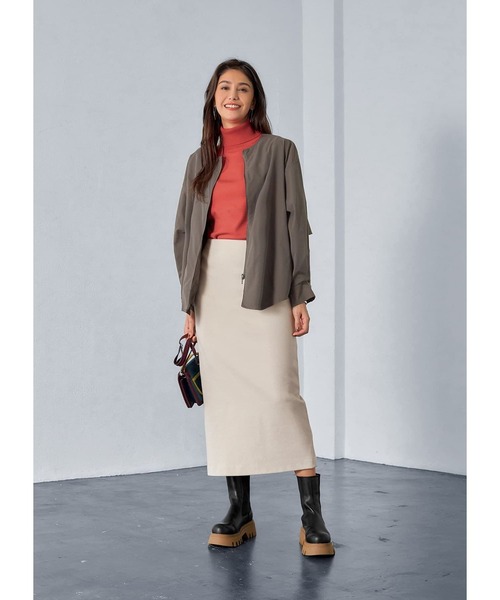 STYLE DELI(スタイルデリ)の「COLORベーシックタートルニット(ニット/セーター・レディース・レッド/ピンク/ブルー/テラコッタ・MEDIUM)」の10枚目の写真
