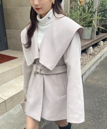 one after another NICE CLAUP | 大きな襟がコーデのポイントに(取り外し可能)ビックカラーコート(その他アウター)