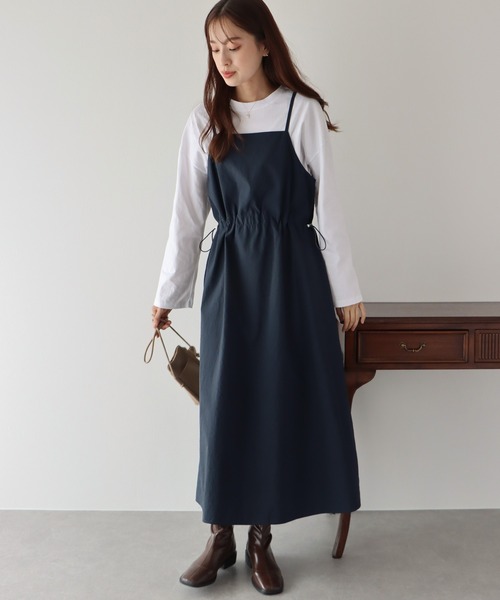 BLUEEAST(ブルーイースト)の「ミリタリーナイロンジャンスカ(ワンピース・レディース・ベージュ/ブラック/チャコールグレー・MEDIUM)」の10枚目の写真