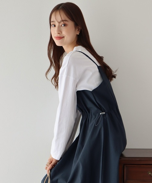 BLUEEAST(ブルーイースト)の「ミリタリーナイロンジャンスカ(ワンピース・レディース・ベージュ/ブラック/チャコールグレー・MEDIUM)」の12枚目の写真