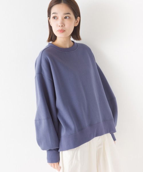 OMNES（オムネス）の「裏起毛ボリューム袖裾ラウンドプルオーバー長袖（その他トップス・レディース・ホワイト系その他/パープル/オレンジ/アイボリー/ブラック/グレー系その他・FREE）」の5枚目の写真