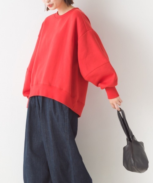 OMNES（オムネス）の「裏起毛ボリューム袖裾ラウンドプルオーバー長袖（その他トップス・レディース・ホワイト系その他/パープル/オレンジ/アイボリー/ブラック/グレー系その他・FREE）」の22枚目の写真