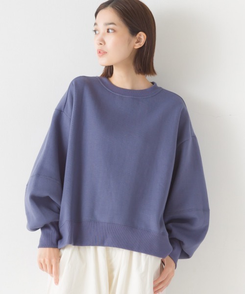 OMNES（オムネス）の「裏起毛ボリューム袖裾ラウンドプルオーバー長袖（その他トップス・レディース・ホワイト系その他/パープル/オレンジ/アイボリー/ブラック/グレー系その他・FREE）」の13枚目の写真