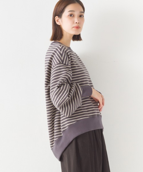 OMNES（オムネス）の「裏起毛ボリューム袖裾ラウンドプルオーバー長袖（その他トップス・レディース・ホワイト系その他/パープル/オレンジ/アイボリー/ブラック/グレー系その他・FREE）」の9枚目の写真