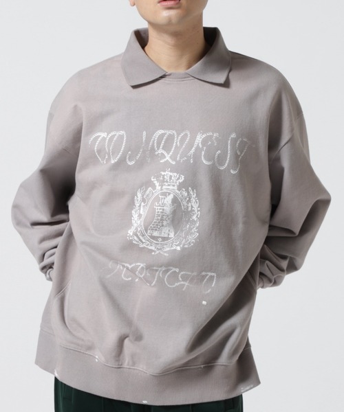 L.H.P（エルエイチピー）の「SOMEIT/サミット/C.J Vinyage Polo Shirts（ポロシャツ・メンズ・ネイビー/グレー・XL/L/M）」の2枚目の写真