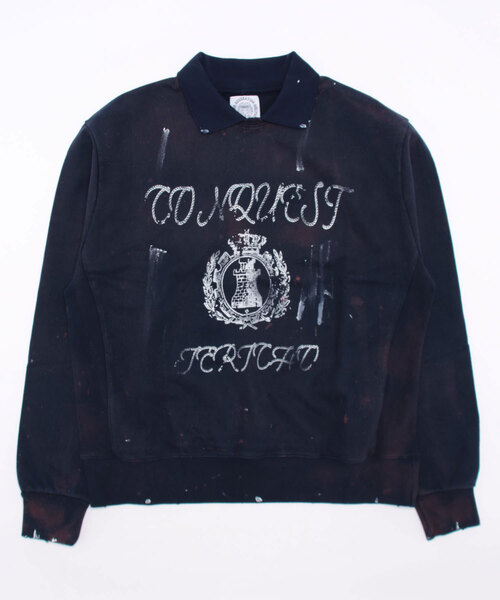 L.H.P（エルエイチピー）の「SOMEIT/サミット/C.J Vinyage Polo Shirts（ポロシャツ・メンズ・ネイビー/グレー・XL/L/M）」の6枚目の写真