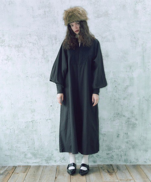 manana suerte（マニャーナスエルテ）の「エンブロイダリーワンピース（ワンピース・レディース・ボルドー/オフホワイト/ブラック・FREE）」の22枚目の写真