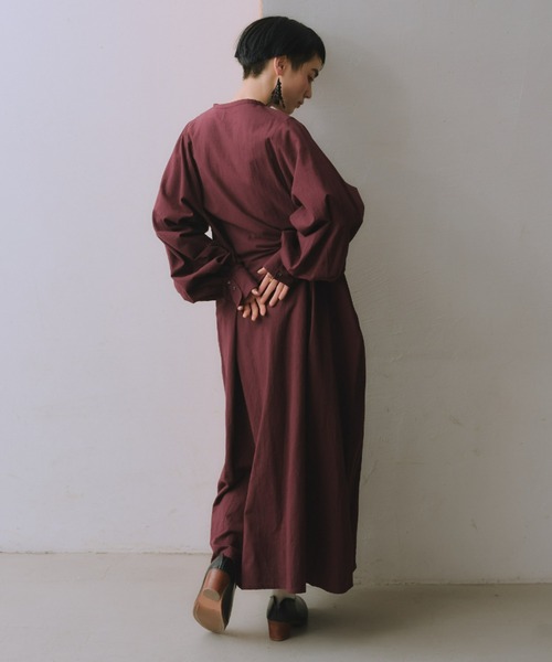 manana suerte（マニャーナスエルテ）の「エンブロイダリーワンピース（ワンピース・レディース・ボルドー/オフホワイト/ブラック・FREE）」の13枚目の写真