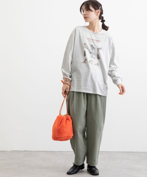 POU DOU DOU（プードゥドゥ）の「AnimalプリントロンT（Tシャツ/カットソー・レディース・オフホワイト/オートミール・3）」の8枚目の写真