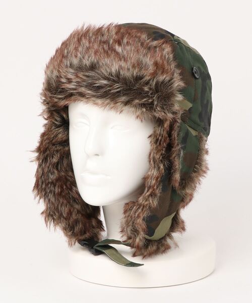 newhattan(ニューハッタン)の「newhattan/ニューハッタン TROOPER HAT(ハット・メンズ・ブラック/ウッドランド/セージグリーン・FREE)」の19枚目の写真