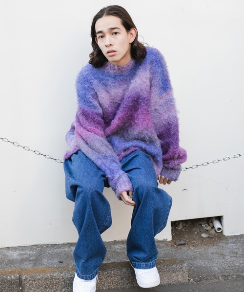 WEGO（ウィゴー）の「WEGO/グラデーションBIGプルオーバー（ニット/セーター・メンズ・その他2/その他3/その他4/その他1・MEDIUM/LARGE）」の20枚目の写真