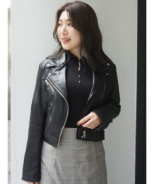 MERCURYDUO（マーキュリーデュオ）の「3WAYボタンデザインニット（ニット/セーター・レディース・オフホワイト/ブラック/ベージュ・FREE）」の9枚目の写真