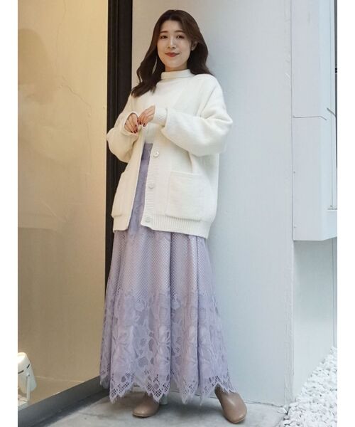 MERCURYDUO（マーキュリーデュオ）の「3WAYボタンデザインニット（ニット/セーター・レディース・オフホワイト/ブラック/ベージュ・FREE）」の5枚目の写真