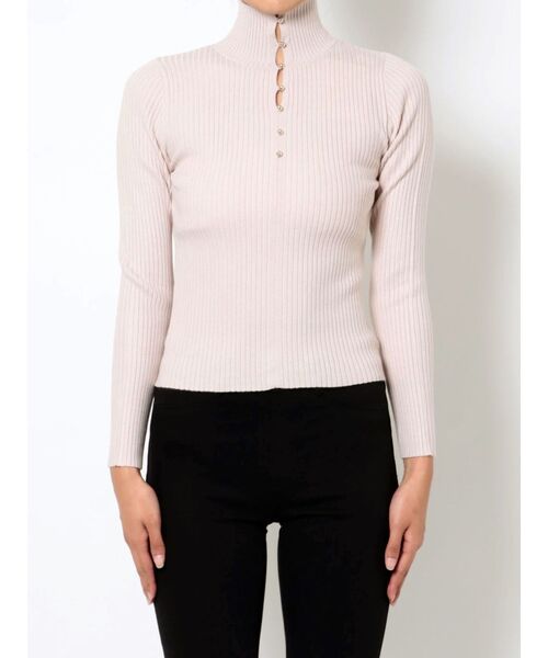 MERCURYDUO（マーキュリーデュオ）の「3WAYボタンデザインニット（ニット/セーター・レディース・オフホワイト/ブラック/ベージュ・FREE）」の16枚目の写真