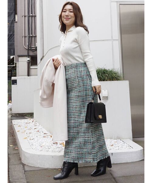 MERCURYDUO（マーキュリーデュオ）の「3WAYボタンデザインニット（ニット/セーター・レディース・オフホワイト/ブラック/ベージュ・FREE）」の18枚目の写真