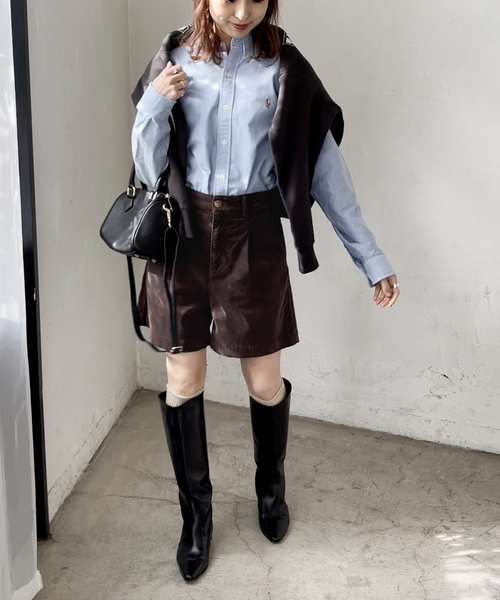 RED CARD TOKYO(レッドカード)の「【RED CARD/レッドカード】別注CORDUROYショートパンツ(その他パンツ・レディース・ベージュ/ブラウン/ライトグレー・23/24/25)」の11枚目の写真