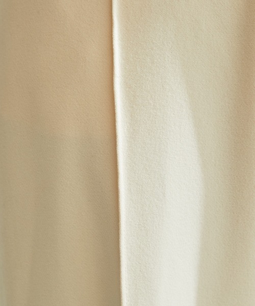 COLLAGE GALLARDAGALANTE（コラージュガリャルダガランテ）の「圧縮ワイドパンツ（スラックス・レディース・ホワイト/チャコールグレー/ベージュ・1/0）」の9枚目の写真