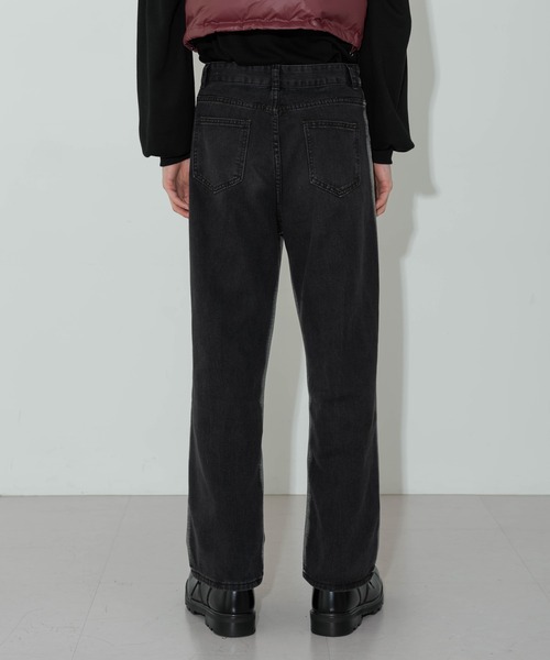 FOLLOWIN（フォロウィン）の「【UNISEX】サイドライングラデーションブラックワイドパンツ（デニムパンツ・レディース・ブラック・MEDIUM/LARGE/SMALL）」の17枚目の写真