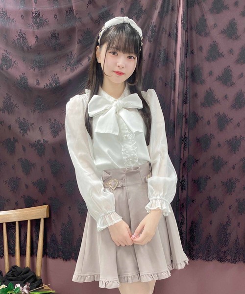 ROJITA（ロジータ）の「ハートビジュバックルフレアスカート（スカート・レディース・ブラック/ピンク・FREE）」の19枚目の写真