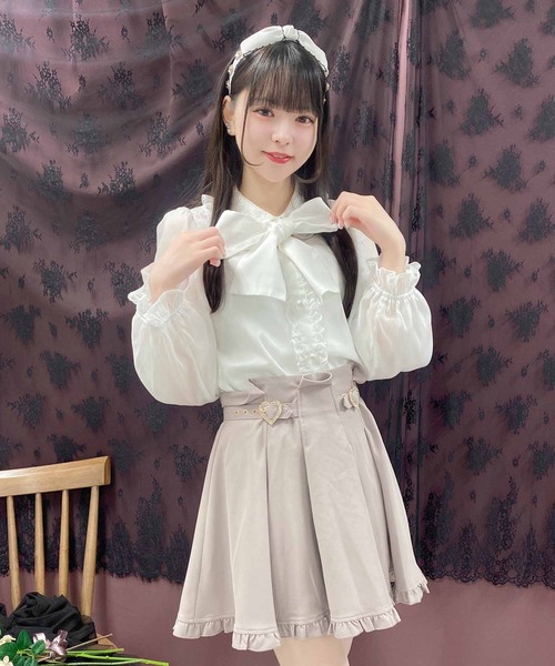 ROJITA（ロジータ）の「ハートビジュバックルフレアスカート（スカート・レディース・ブラック/ピンク・FREE）」の20枚目の写真