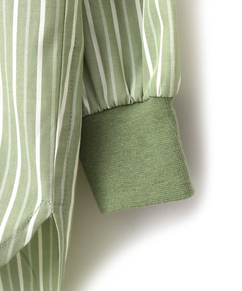 MAKE YOUR DAY（メイクユアデイ）の「バンドカラーシャツ■80～140cm（シャツ/ブラウス・キッズ・オリーブ/オフホワイト/ブルー/ベージュ・90/100/120/130/140/80/110）」の13枚目の写真