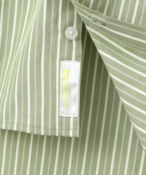 MAKE YOUR DAY（メイクユアデイ）の「バンドカラーシャツ■80～140cm（シャツ/ブラウス・キッズ・オリーブ/オフホワイト/ブルー/ベージュ・90/100/120/130/140/80/110）」の15枚目の写真