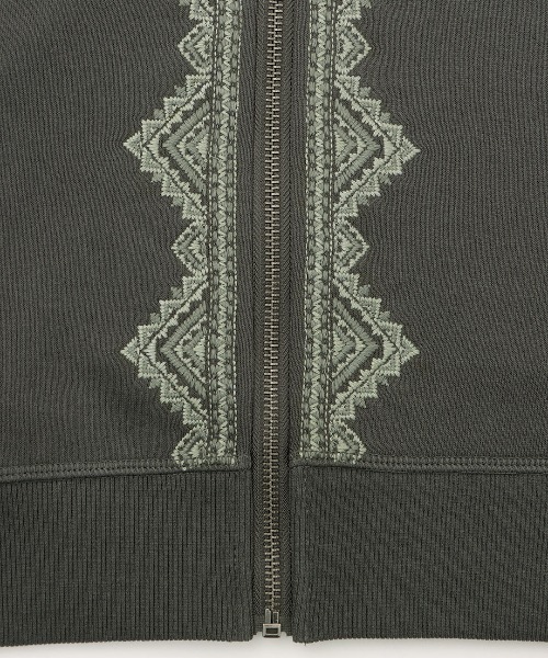 チチカカ（チチカカ）の「アステカ刺繍スウェットジップパーカー（パーカー・レディース・チャコールグレー/ブルー・FREE）」の16枚目の写真