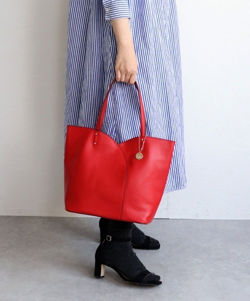 T・S・L(ティーエスエル)の「切り替えトートバッグ(トートバッグ・レディース・アイボリー/ミント/レッド/モカ・FREE)」の1枚目の写真