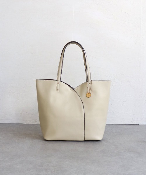 T・S・L(ティーエスエル)の「切り替えトートバッグ(トートバッグ・レディース・アイボリー/ミント/レッド/モカ・FREE)」の2枚目の写真