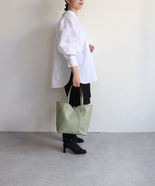 T・S・L(ティーエスエル)の「切り替えトートバッグ(トートバッグ・レディース・アイボリー/ミント/レッド/モカ・FREE)」の8枚目の写真