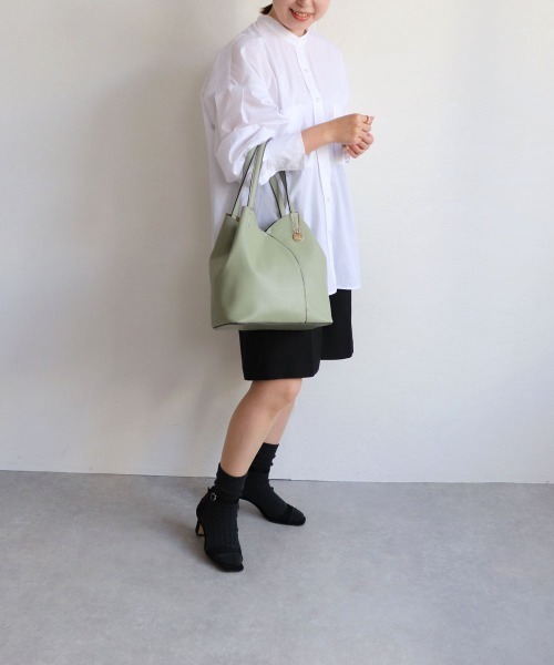 T・S・L(ティーエスエル)の「切り替えトートバッグ(トートバッグ・レディース・アイボリー/ミント/レッド/モカ・FREE)」の10枚目の写真