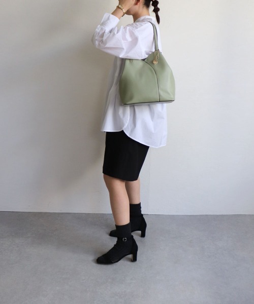 T・S・L(ティーエスエル)の「切り替えトートバッグ(トートバッグ・レディース・アイボリー/ミント/レッド/モカ・FREE)」の11枚目の写真