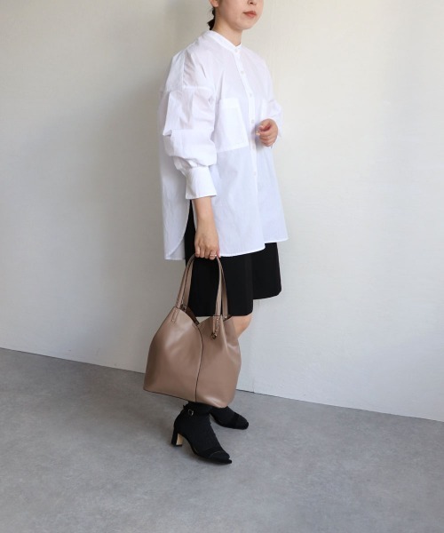 T・S・L(ティーエスエル)の「切り替えトートバッグ(トートバッグ・レディース・アイボリー/ミント/レッド/モカ・FREE)」の14枚目の写真