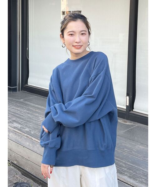 Ungrid（アングリッド）の「【WEB限定】スリーブボリュームスウェット（スウェット・レディース・レッド/チャコールグレー/ブルー/ライトグレー/ピンク・FREE）」の18枚目の写真