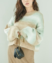 FREE'S MART | グラデーションボーダーチュニックニット(ニット/セーター)