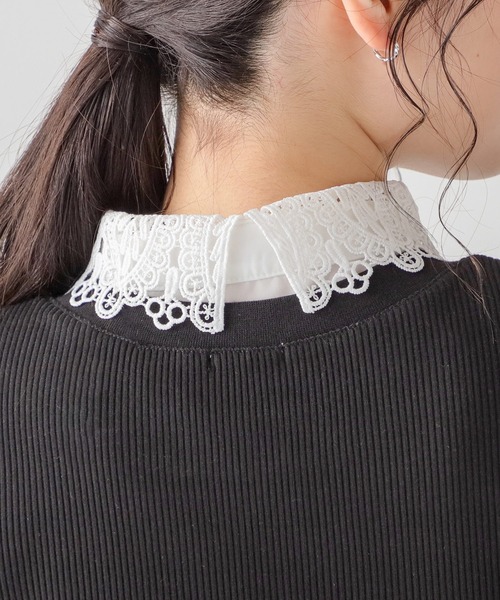 Honeys(ハニーズ)の「付け衿(レース)(付け襟・レディース・ホワイト/ブラック・FREE)」の7枚目の写真