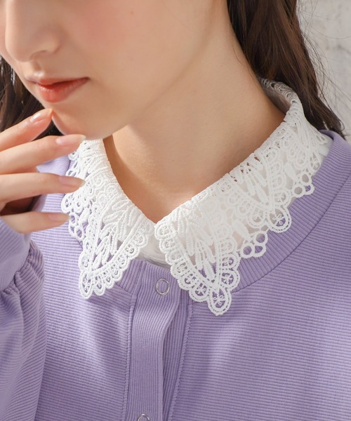 Honeys(ハニーズ)の「付け衿(レース)(付け襟・レディース・ホワイト/ブラック・FREE)」の10枚目の写真