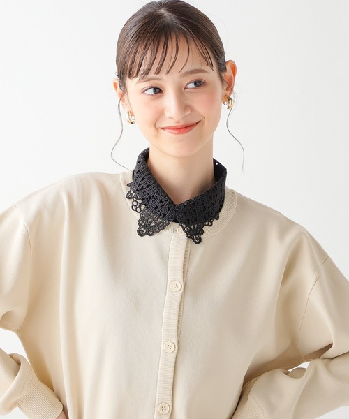 Honeys(ハニーズ)の「付け衿(レース)(付け襟・レディース・ホワイト/ブラック・FREE)」の14枚目の写真