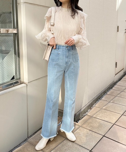 one after another NICE CLAUP（ワンアフターアナザーナイスクラップ）の「【TVで紹介】前後2wayリボンブラウス（シャツ/ブラウス・レディース・ブラック系その他/アイボリー/イエロー系その他/ブルー系その他・FREE）」の21枚目の写真