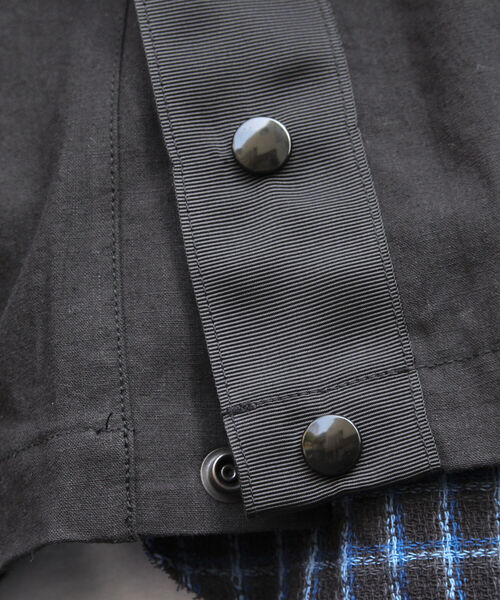 GLOSTER（グロスター）の「【GLOSTER/グロスター】オーバーサイズ トラッカージャケット サイドスリット セットアップ対応（ブルゾン・メンズ・ブラック・L/M）」の7枚目の写真