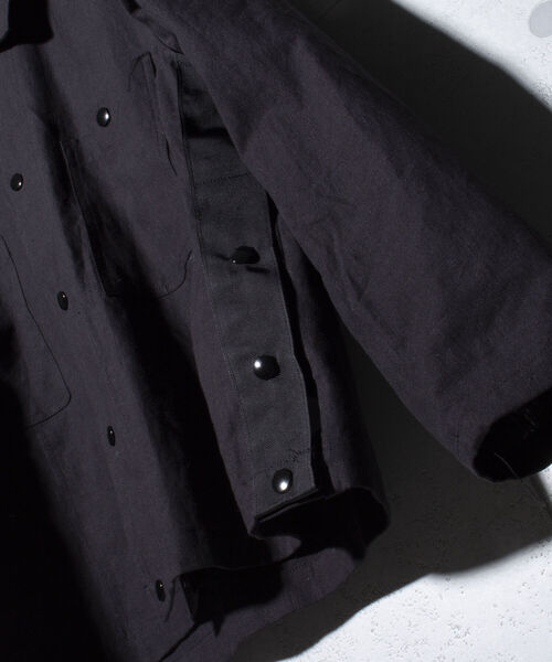 GLOSTER（グロスター）の「【GLOSTER/グロスター】オーバーサイズ トラッカージャケット サイドスリット セットアップ対応（ブルゾン・メンズ・ブラック・L/M）」の17枚目の写真