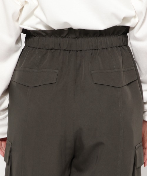 mysty woman（ミスティウーマン）の「ドロストカーゴパンツ 182207（カーゴパンツ・レディース・アイボリー/チャコールグレー/ライトグリーン・FREE）」の11枚目の写真