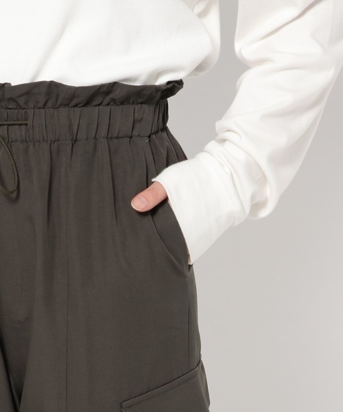 mysty woman（ミスティウーマン）の「ドロストカーゴパンツ 182207（カーゴパンツ・レディース・アイボリー/チャコールグレー/ライトグリーン・FREE）」の13枚目の写真