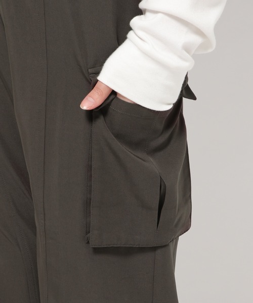 mysty woman（ミスティウーマン）の「ドロストカーゴパンツ 182207（カーゴパンツ・レディース・アイボリー/チャコールグレー/ライトグリーン・FREE）」の14枚目の写真